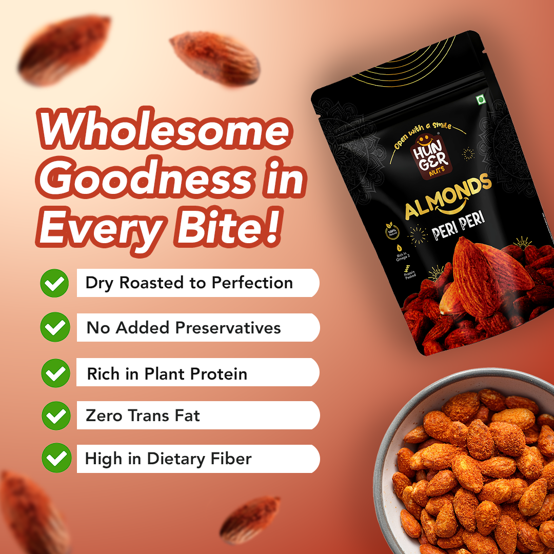 Hunger Peri Peri Almonds