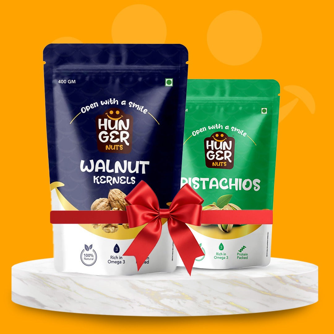 Walnut 400gm + Pistachio 250gm Combo Pack
