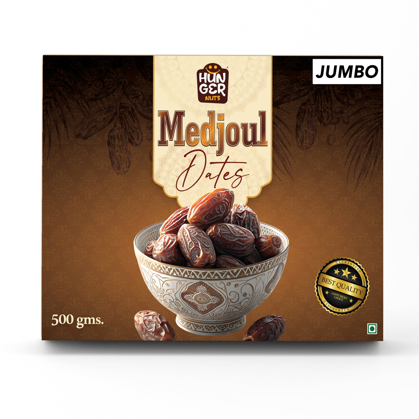 Hunger Jumbo Medjool Dates | Premium Extra Large Khajoor | 500g & 1kg