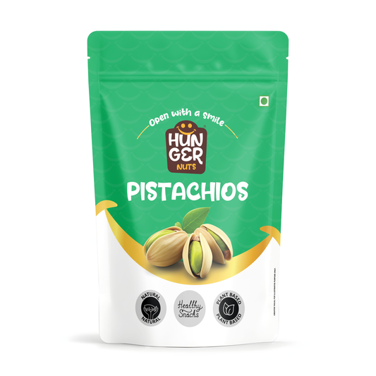Hunger Classic Pistachios | Premium Pista Nuts Online | Crunchy | Protein Rich