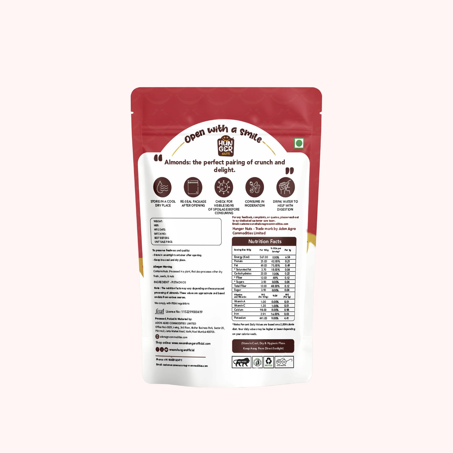 Hunger Classic Almonds