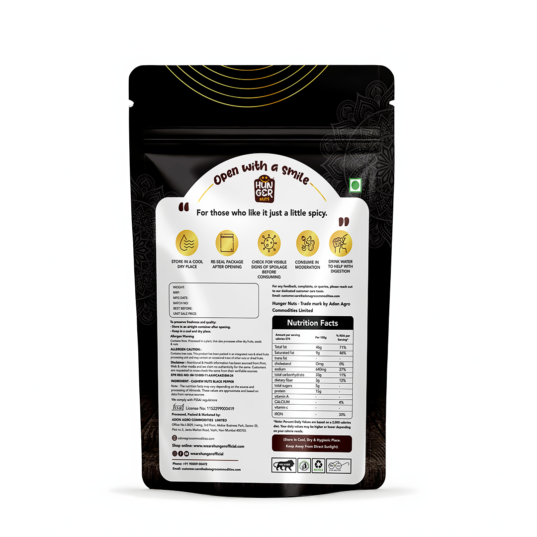 Hunger Black Pepper Cashews