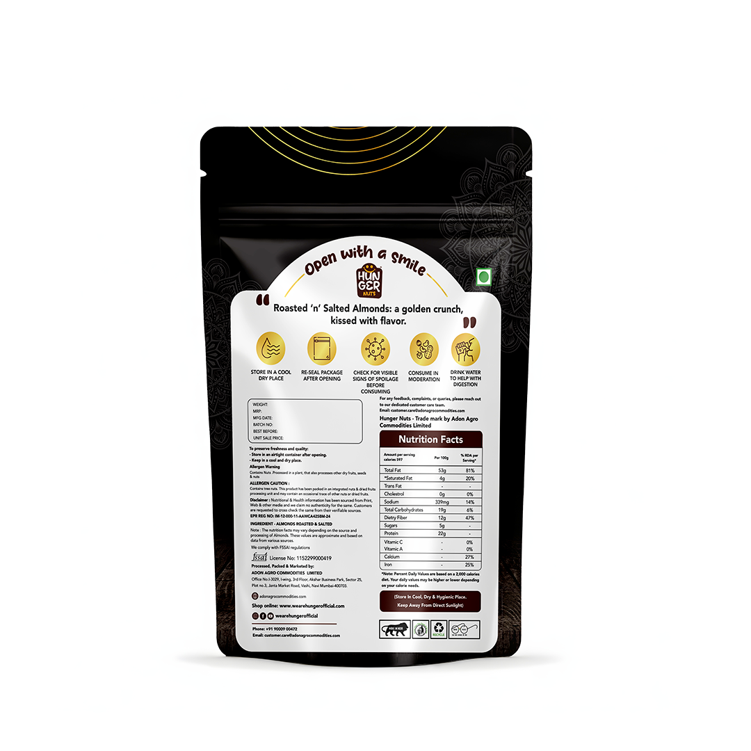 Hunger Roasted & Salted Almonds