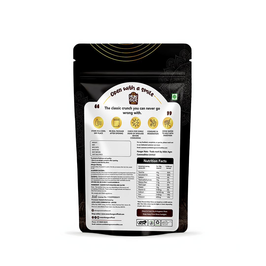 Hunger Roasted & Salted Cashews