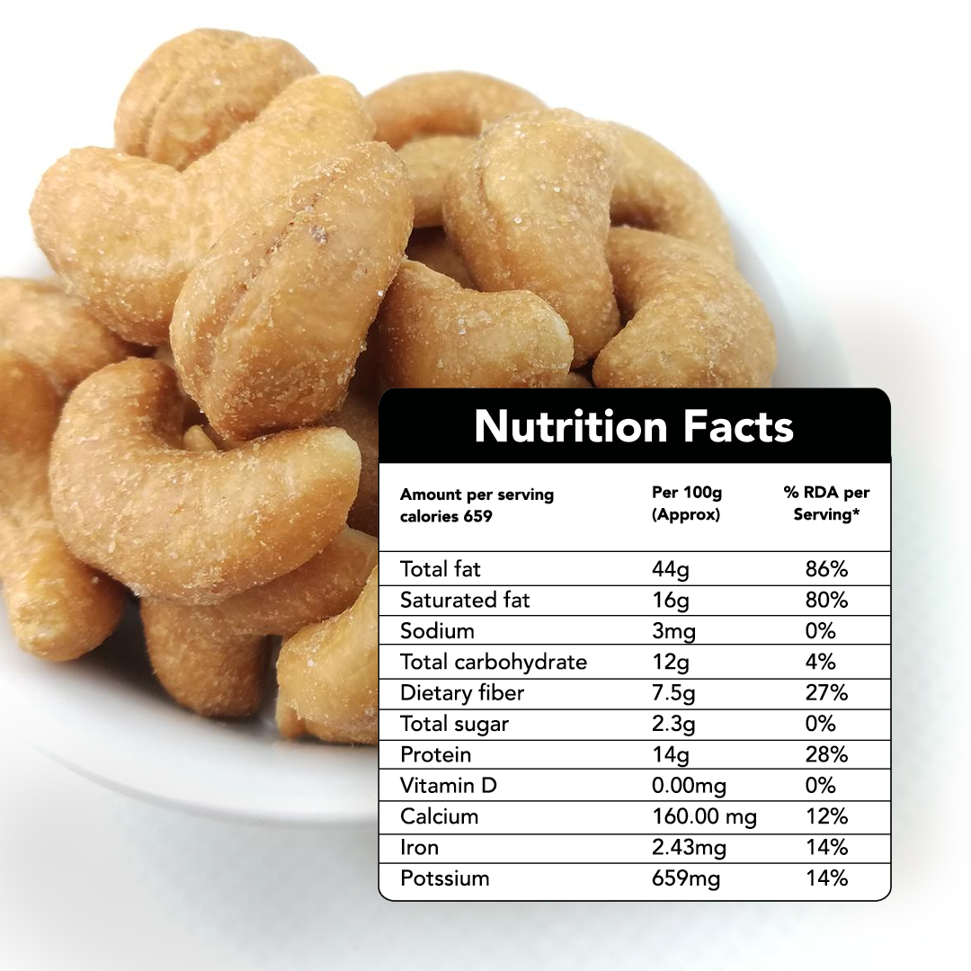 Hunger Roasted & Salted Cashews