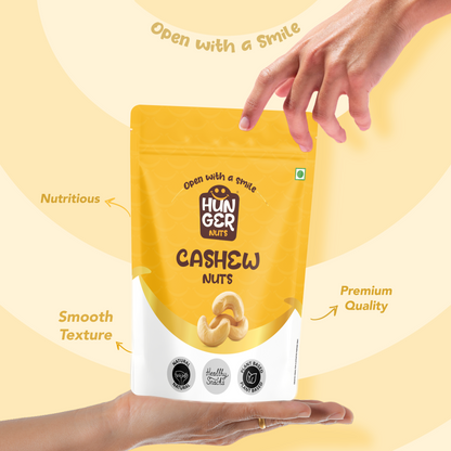 Hunger Classic Cashews | Premium Whole Cashew Nuts | Kaju | Organic