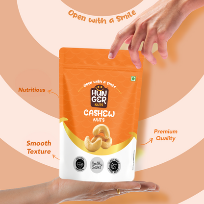 Hunger Classic Cashews | Premium Whole Cashew Nuts | Kaju | Organic