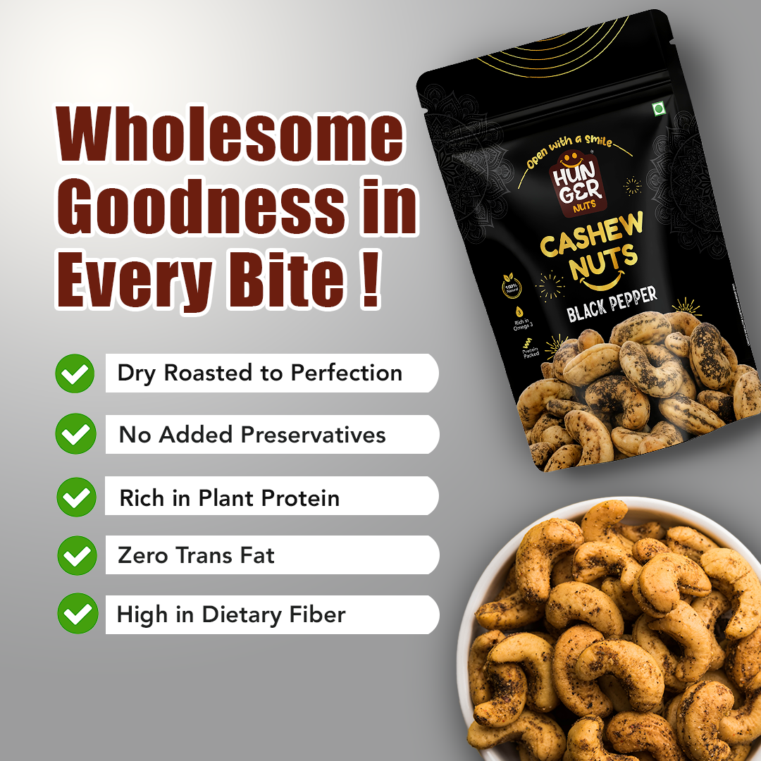Hunger Black Pepper Cashews