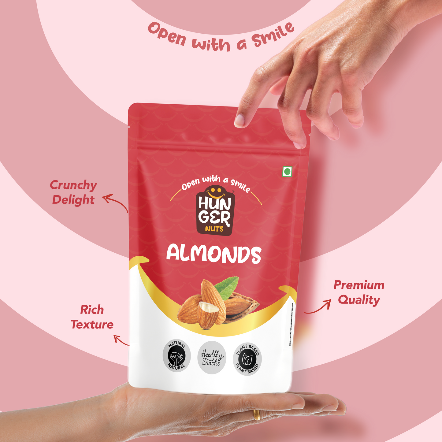 Hunger Classic Almonds | Premium Quality | Raw Badam Online | 100% Natural