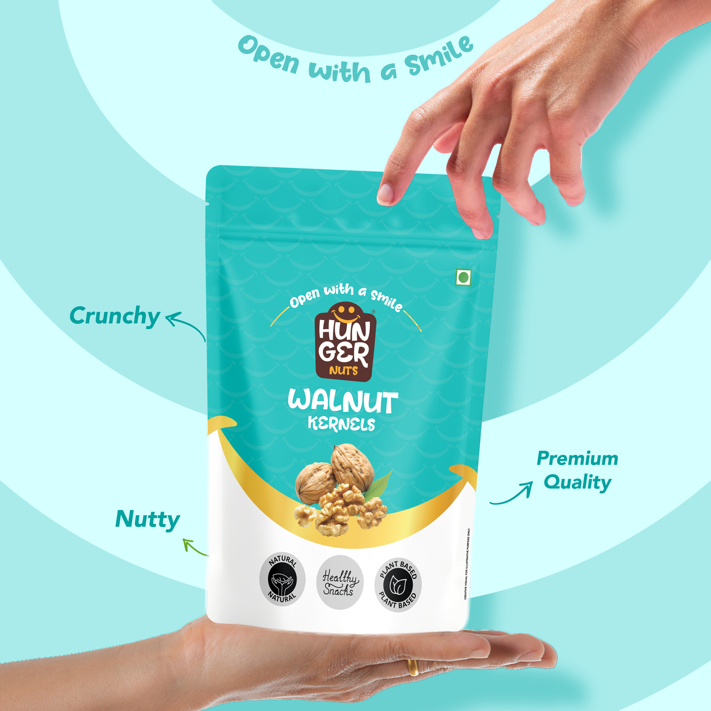 Hunger Classic Walnuts Kernels | Premium Akhrot | Omega-3